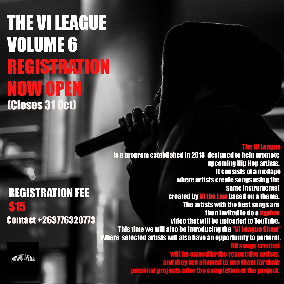 Calling all Rappers 
The VI League Volume 6 Registration is now open
forms.gle/c4puVc2SUSbpYy…