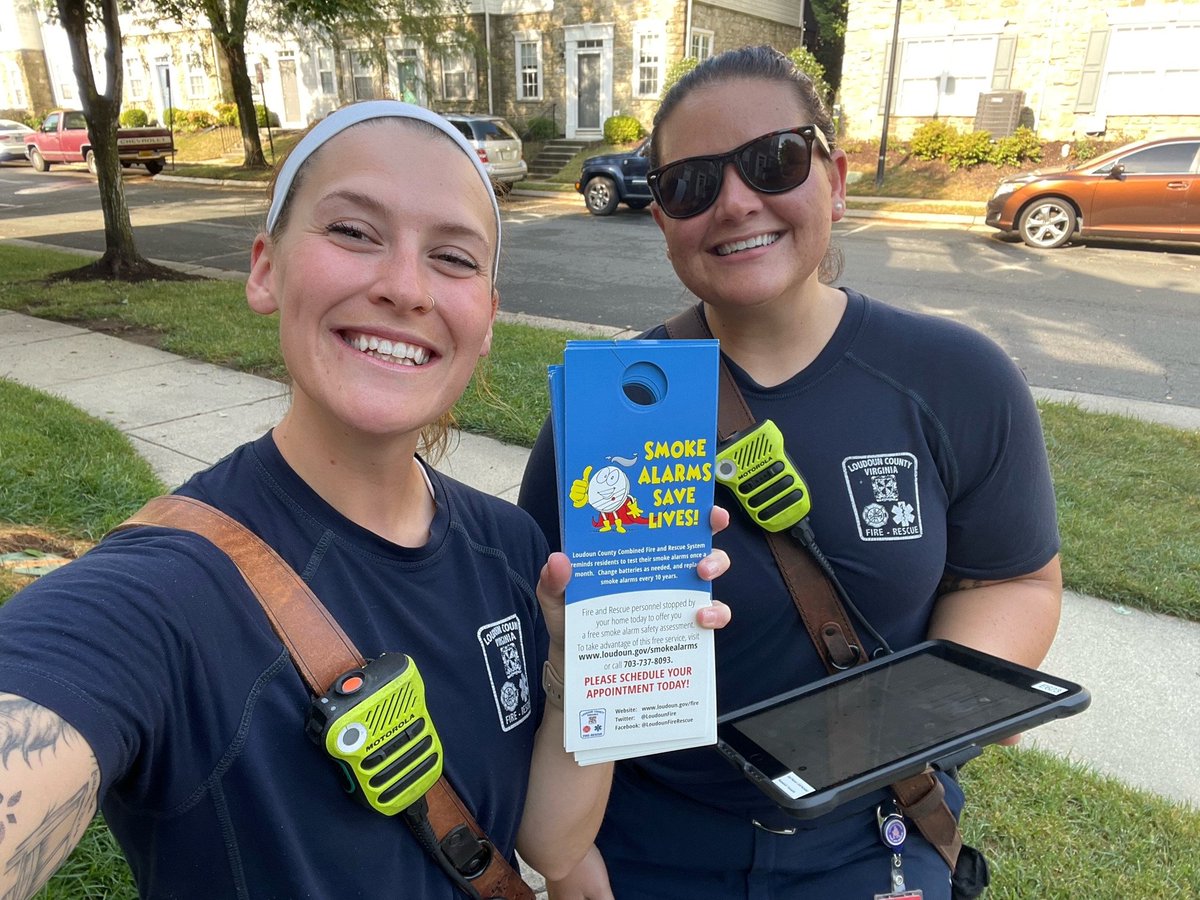 LoudounFire's tweet photo. On Sat., 10/7, our firefighters will be out in the community providing free smoke alarm assessments across Loudoun County. 

#Loudoun residents can request a free smoke alarm assessment at any time &amp; learn more about them on our website: https://t.co/FrzrQ1pwDx @Chief600KJ https://t.co/9HpjKgGWT4