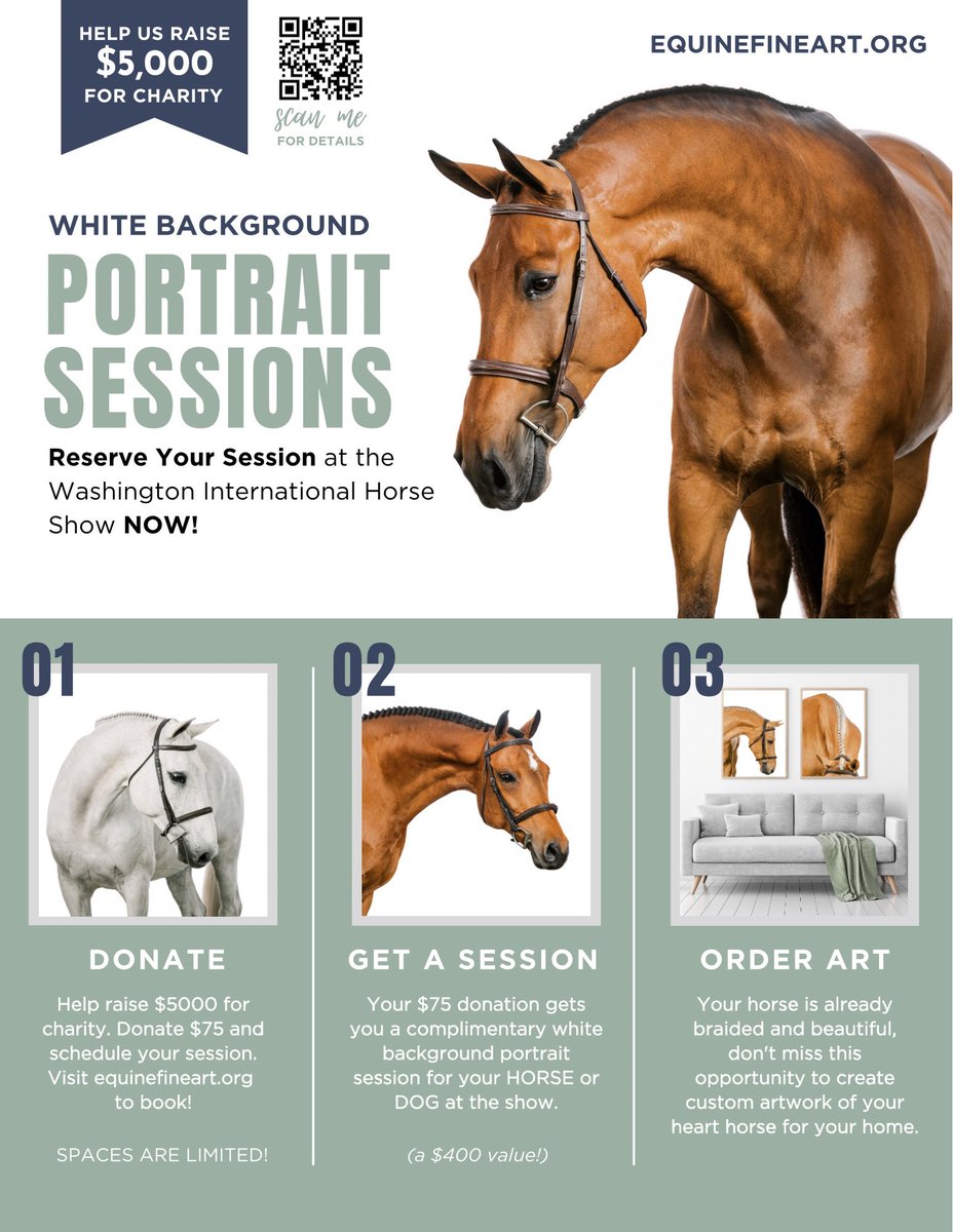 EqPhoto's tweet photo. Are you showing at WIHS? Have you heard about the white background portrait sessions at the show?! Spaces are limited so secure your spot today at https://t.co/RCcbV2sMdX #wihs #usef #ushja #fei https://t.co/jnGO9YLYqT