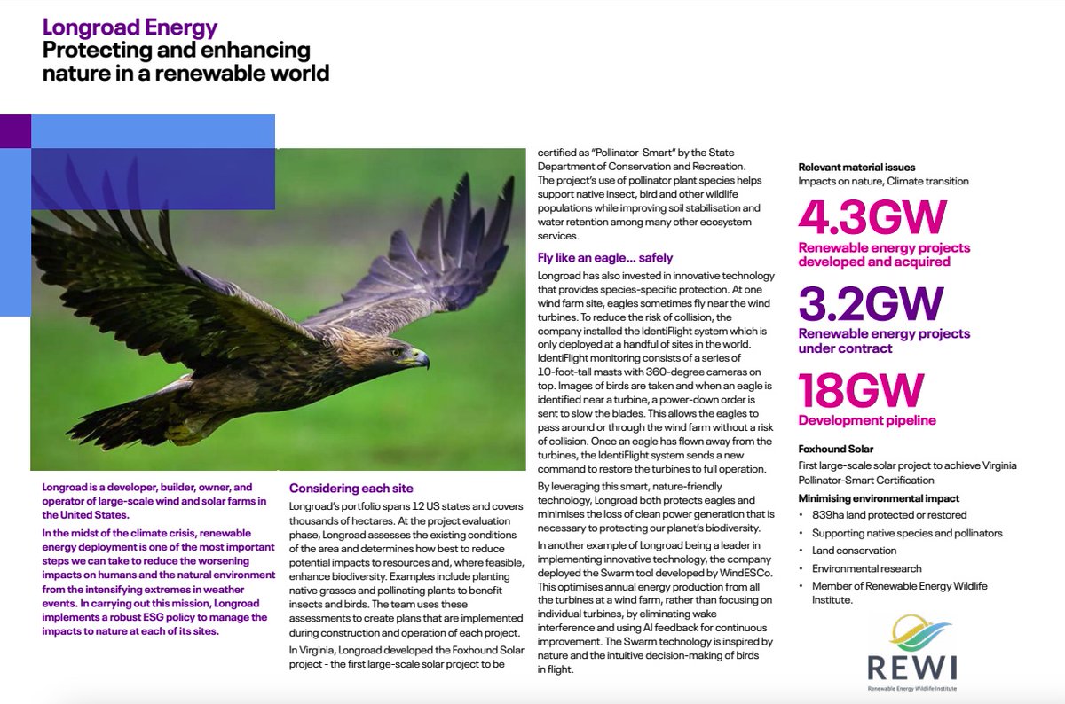 Infratil has highlighted several of our environmental &amp; biodiversity efforts in its inaugural sustainability report.  Longroad is committed to safeguarding ecosystems &amp; prioritizing environmental concerns.

Info: longroadenergy.com/sustainability…

2023 Report: infratil.com/for-investors/…