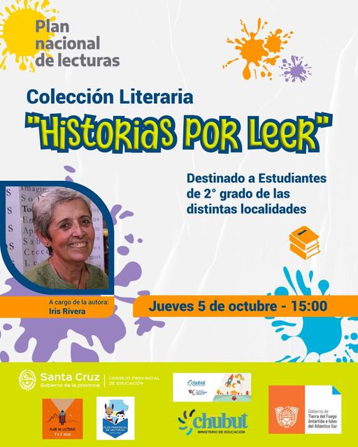 planlecturas's tweet photo. Ingresá a https://t.co/OXAFea8p9E
para participar de la conversación con Iris Rivera desde la Patagonia. https://t.co/uNJo5Sjhd7