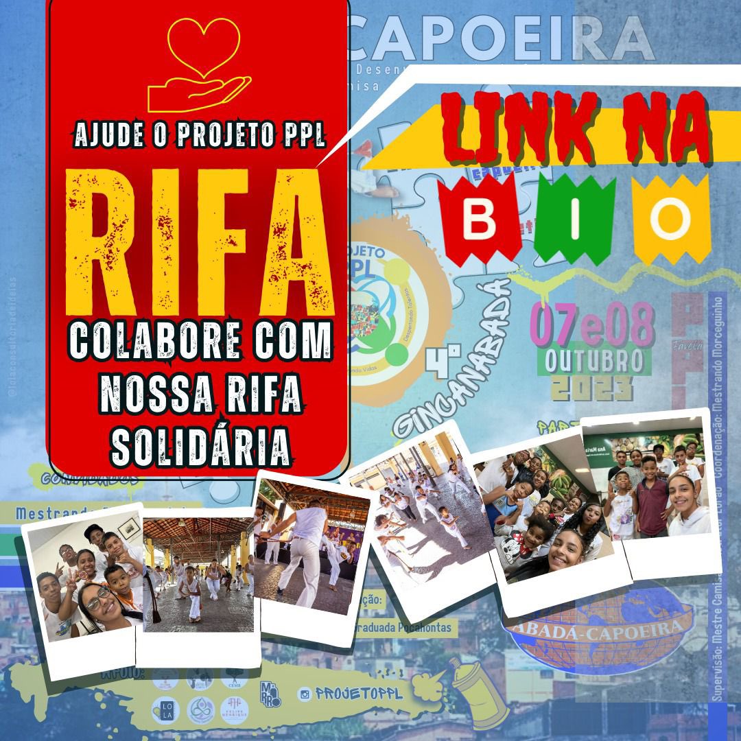 Projetoppl's tweet photo. Nos ajude em mais um evento social do @projetoppl que oferta cultural e educação para nossa comunidade!  https://t.co/ca45g2PCLD   Sorteio on-line e o prêmio será $100 (Cem Reais) via pix.  Já pensou com uma ajuda $5 (Cinco Reais), ganhar $100😄😁😄 e ainda ajudar o Projeto. https://t.co/FdsyxKFQ0c