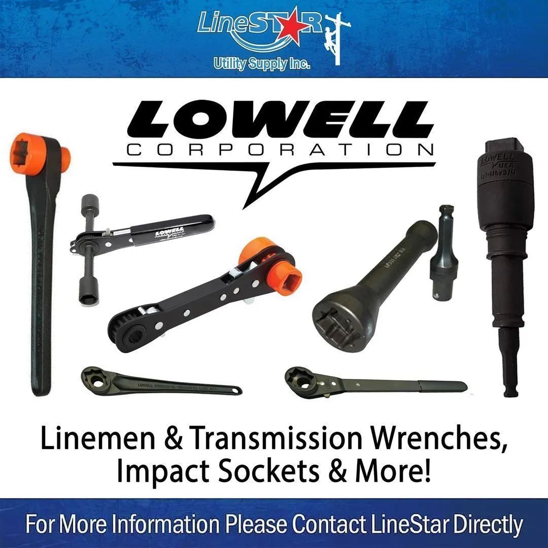 LineStar is a proud distributor of Lowell Wrench Company who is a leading innovator in the field of ratchet technology! With so many products to choose from our sales team will be sure to help you find the right tool for your job 😎