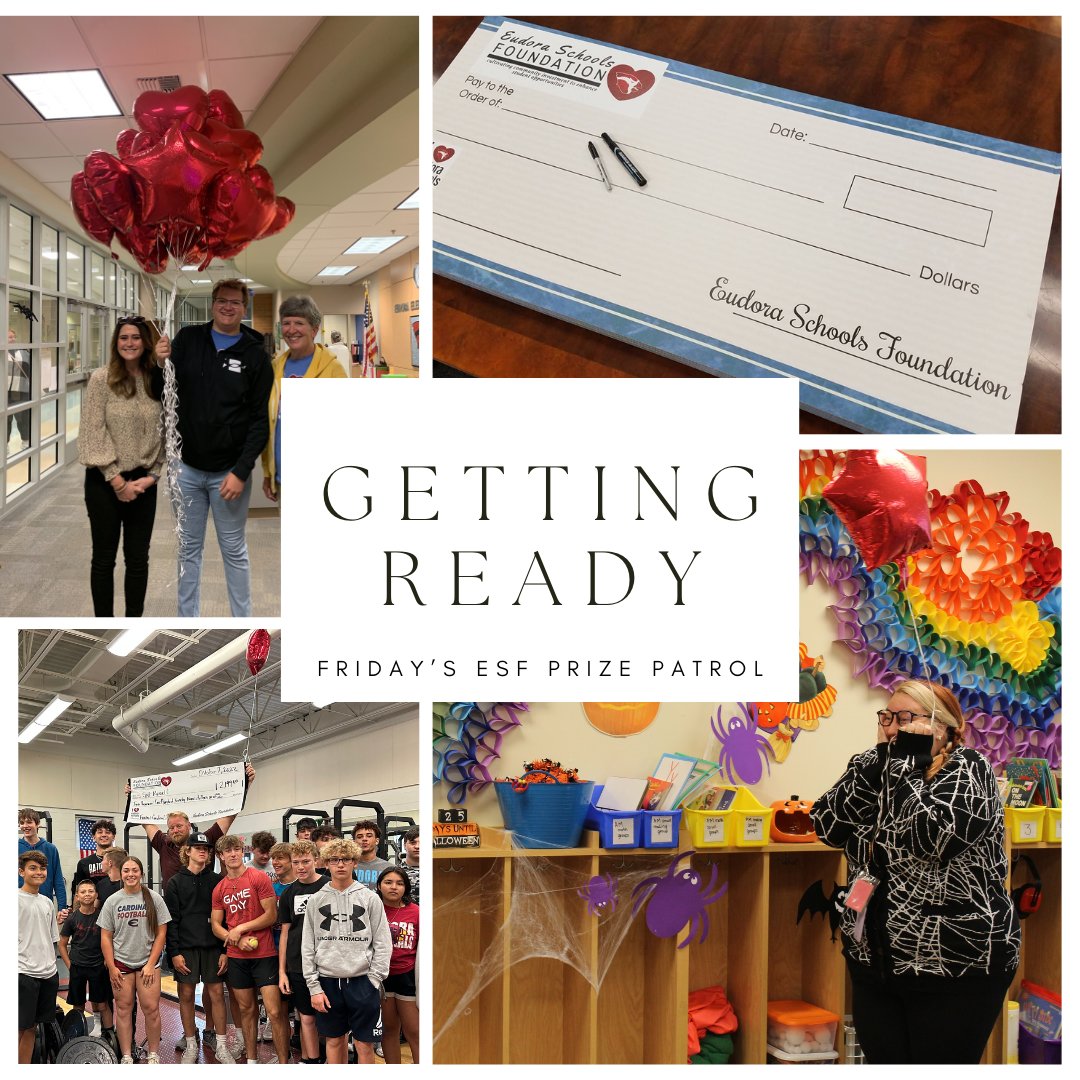 Getting ready to write out some giant checks for tomorrow's Classroom Grant Prize Patrol. We are beyond ecstatic to give out our largest monetary amount yet to Eudora teachers for their innovative classroom ideas - it's going to be awesome!
<a href="/EudoraSchools/">Eudora Schools</a>