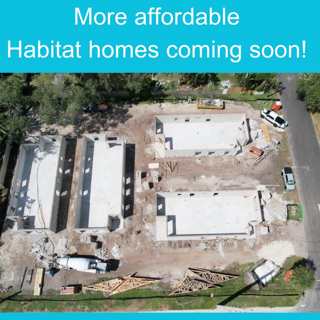 Habitat for Humanity Sarasota is going vertical on four homes at Beneva and Gladstone! We can't wait to open the door to new opportunities, new dreams, and bright new futures for our future homeowners.