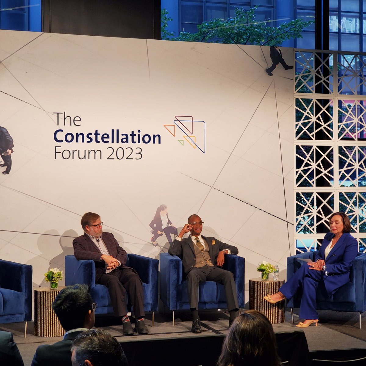 At The Constellation Forum 2023, Pastor Malcolm Byrd (middle, in 📸), Mother AME Zion Church, was clear. To paraphrase: A segment of our community has no idea or access to #AI/technology. We cannot forget that many are lacking basic health needs. We must ensure #equitable access.