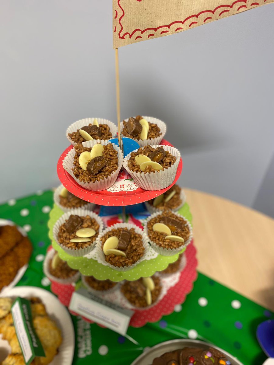 Well done Staff Nurse Caroline Bailey <a href="/WharfedaleOPD/">Wharfedale Outpatients</a> <a href="/LeedsHospitals/">Leeds Teaching Hospitals</a> for organising a brilliant bake sale for <a href="/macmillancancer/">Macmillan Cancer Support</a> and has raised over £500 for such a great cause. 💚🍰💚🍰👏🏻👏🏻👏🏻❤️