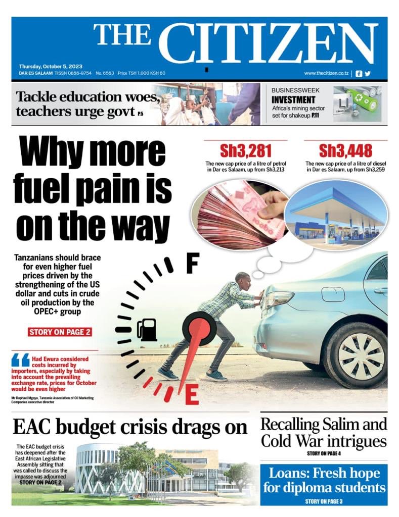xlr_media's tweet photo. Thursday’s front pages 

#Newspapers_of_October52023 https://t.co/PW0Lg6XXcG