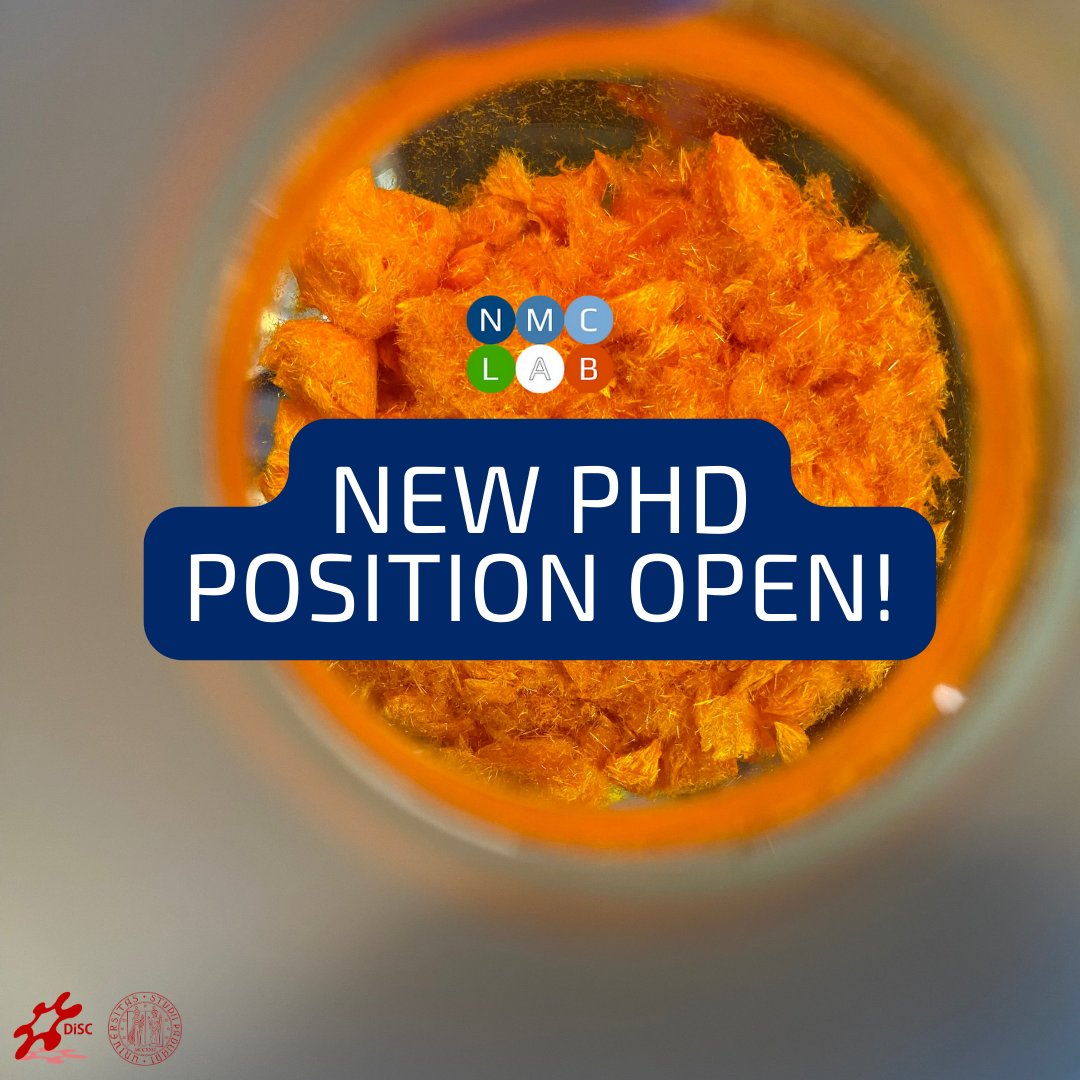 New position open! Contact us for more information. APLICATION LINK: ENG: unipd.it/en/further-phd… ITA: unipd.it/dottorato/ulte… APPLICATION UP TO: October 30, 2023