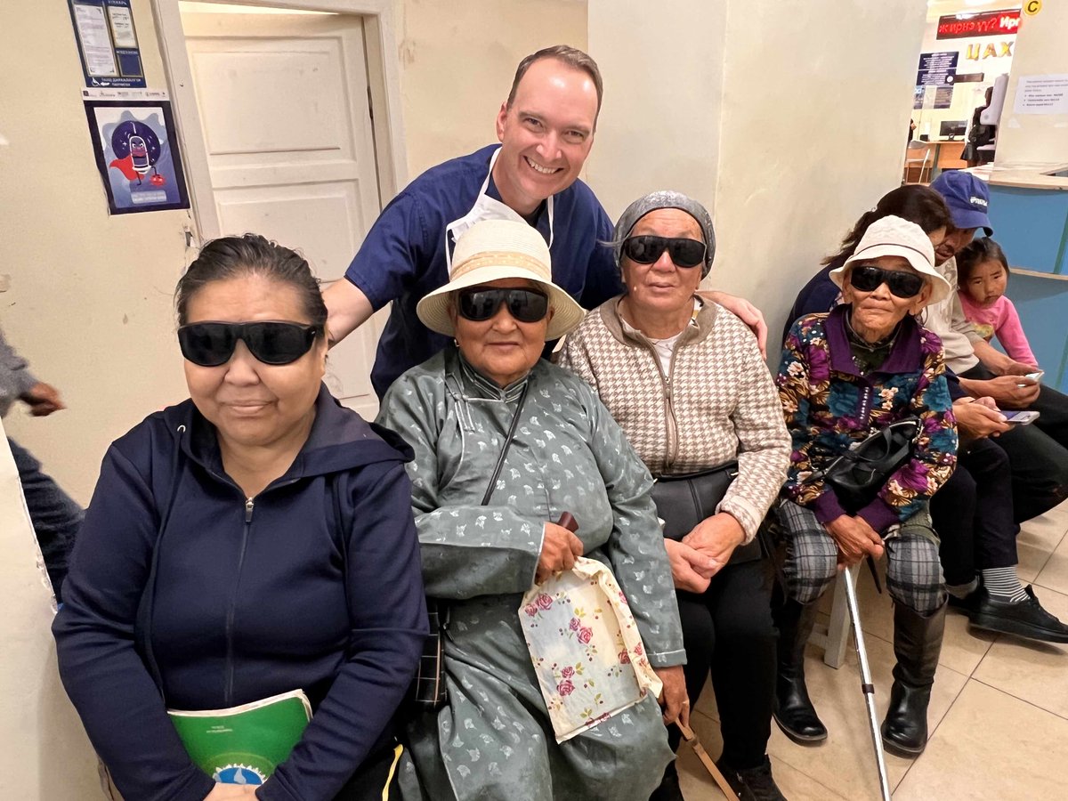 SEEIntl's tweet image. From September 1st-11th, SEE Board Member and volunteer ophthalmologist Dr. Randall Goodman traveled to Ulaanbaatar, Mongolia for a short-term clinic where over 65 people had their sight restored!