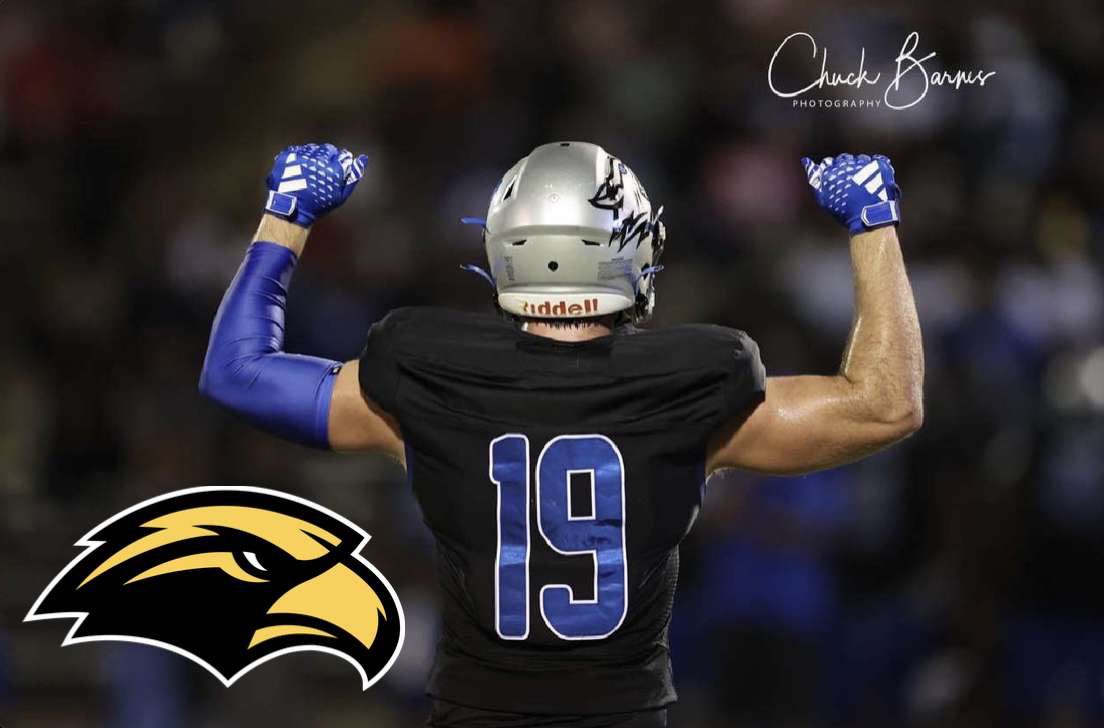 ty23fortenberry's tweet photo. First off I want to thank God, my parents, and all the coaches who have coached me along the way, with that being said I have decided to commit to the University of Southern Mississippi to further my academic and athletic career! 🦅 https://t.co/F7Sxe1heHE