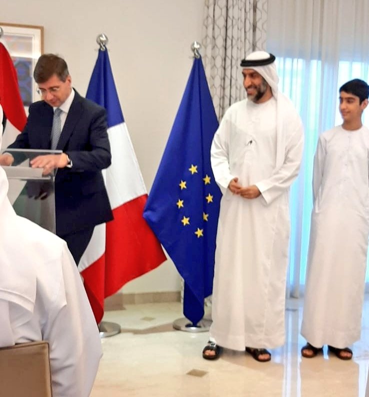 FranceEmirats's tweet photo. Congratulations to Dr Essam Al Hashmi, Director of studies @adafsa_gov who was awarded the 🇫🇷“Order of Agricultural Merit“🎖️
A tribute to his expertise &amp; contribution to enhancing 🇫🇷-🇦🇪 ties.
Our countries have a mutual interest in promoting #foodsecurity &amp; sustainable solutions https://t.co/c8PGKmyxhT