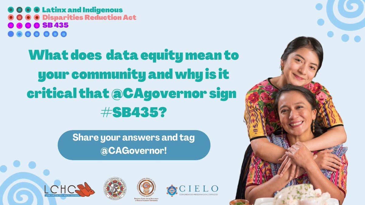 MICOP805's tweet photo. What does equity data mean to your community and why is it critical that @CAgovernor to sign #SB435?
#IndigenousCounts https://t.co/Vi2w452K5F