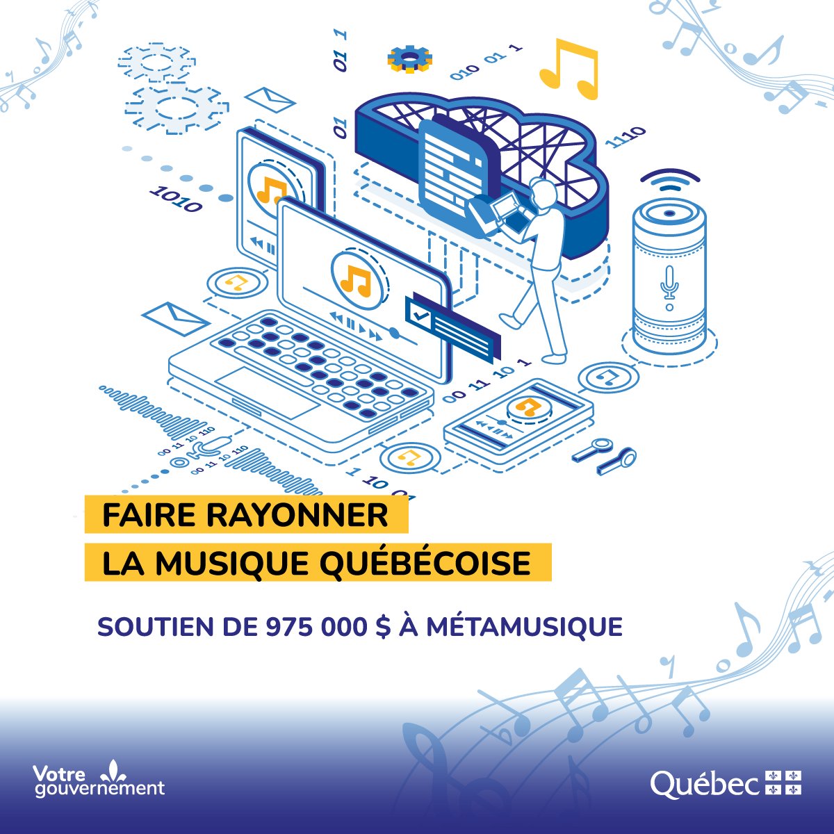 MCCQuebec's tweet photo. #communiqué
Le @gouvQc accorde 975 000 $ à @meta_musique pour soutenir le #rayonnement de la musique québécoise sur le Web.
Détails: https://t.co/6Ygb4VBDa3 #CultureQc #MusiqueQc #numérique https://t.co/9btLbs4O13