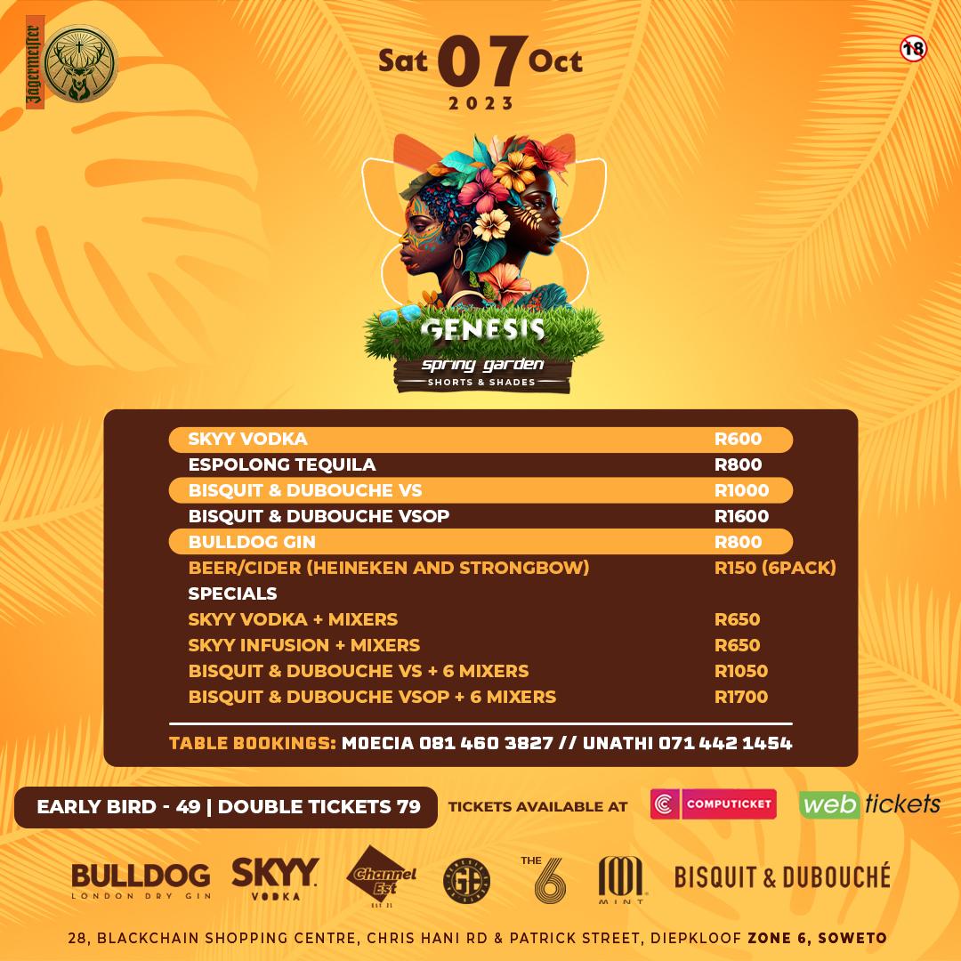 PORSCHE_BTM_RSA's tweet image. Saturday it's on its #GenesisSpringGarden @GenesisEventsSA bringing us @DBNGOGO @TNKMusiQ and many more aziweee keee @Zone6Venue