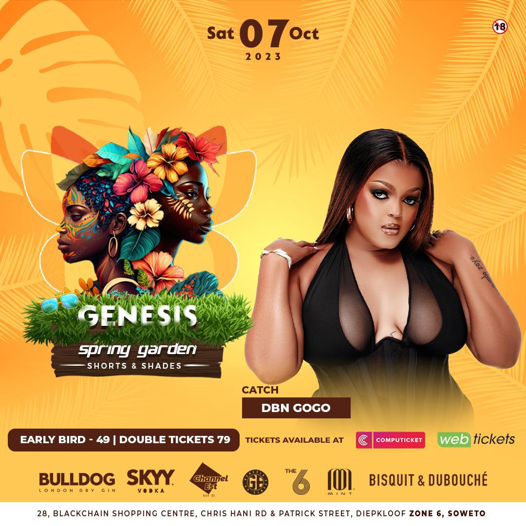 PORSCHE_BTM_RSA's tweet image. Saturday it's on its #GenesisSpringGarden @GenesisEventsSA bringing us @DBNGOGO @TNKMusiQ and many more aziweee keee @Zone6Venue