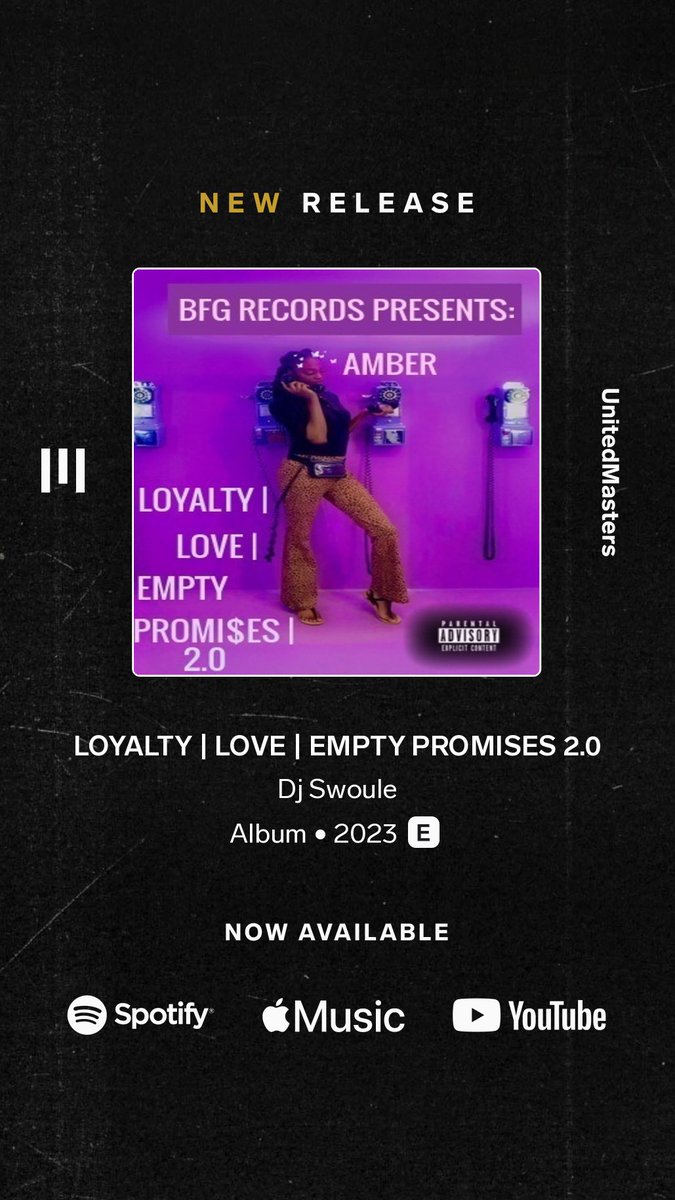 DaRealDJSwoule's tweet photo. Dj Swoule - LOYALTY | LOVE | EMPTY PROMISES 2.0 https://t.co/F8ObfKmBdW https://t.co/SxC5auIKrr