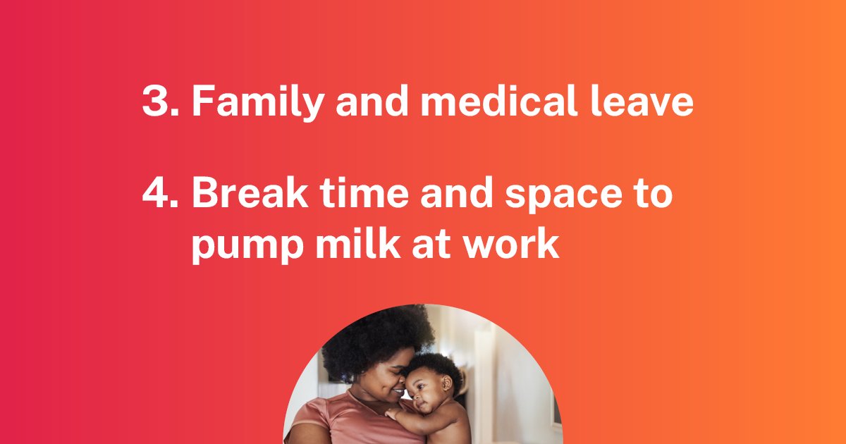 WHD_DOL's tweet photo. During #WorkAndFamilyMonth (& all year long), we stand with working families.
Here are just four ways we support them:
1️⃣ Minimum wage & overtime protections
2️⃣ Safe work experiences for teens
3️⃣ Family & medical leave
4️⃣ Break time & space to pump
#WorkersRights #FMLA https://t.co/r0xRaLUIEu