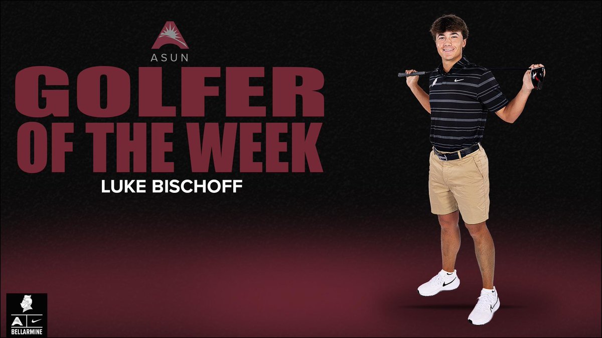 AWARDS | Luke Bischoff earns ASUN Golfer of the Week honors for <a href="/BUKnightsMGolf/">Bellarmine Men's Golf</a> 

📰 athletics.bellarmine.edu/news/2023/10/5…

#SwordsUpBU