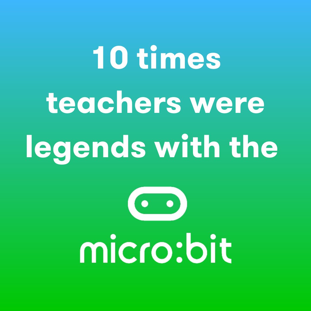 microbit_edu's tweet photo. 🎉We're celebrating #WorldTeachersDay2023 by sharing 🔟 times teachers were legends with #microbits💫
📅Day in day out we are blown away by the amazing #computerscience teaching we see both in &amp; out of school &amp; across the curriculum🙌. 
👀some of our fave moments in this thread👇 https://t.co/d5NlhVStX2
