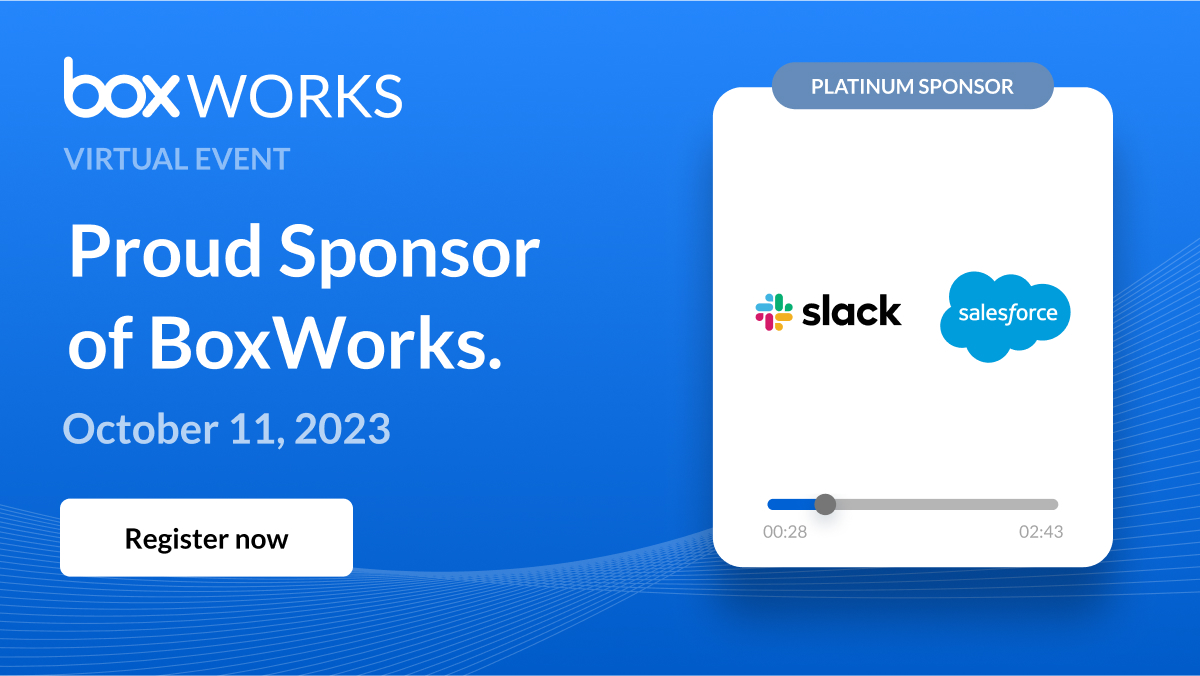 Ready to think outside the Box? We can't wait to see our CEO, <a href="/LidianeJones/">Lidiane Jones</a>, at this year's BoxWorks on Oct. 11! boxworks.box.com
