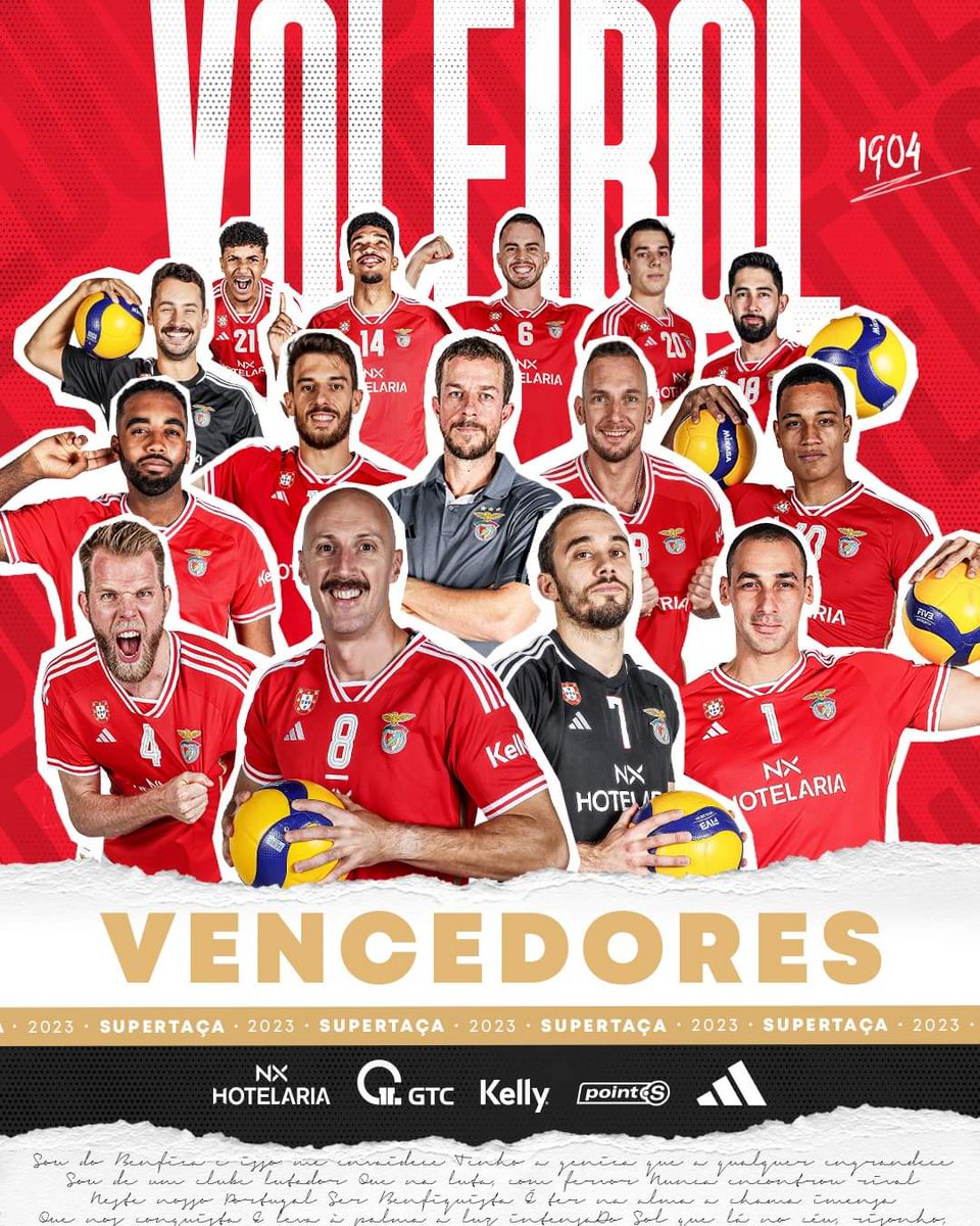 🏆 𝙑𝙚𝙣𝙘𝙚𝙙𝙤𝙧𝙚𝙨 𝙙𝙖 𝙎𝙪𝙥𝙚𝙧𝙩𝙖𝙘̧𝙖 𝟮𝟬𝟮𝟯! 🔴⚪

#VóleiBenfica