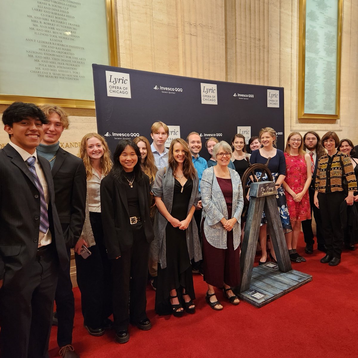In what has become an annual tradition, students and faculty from Music and German attended the Lyric Opera of Chicago on Sunday. What a fantastic performance of Wagner's Der fliegende Holländer!  #valpomusic #lyricopera