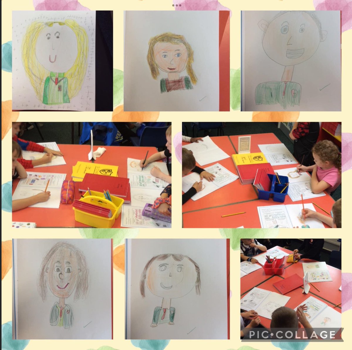 StChadsDudley's tweet photo. ✍️🎨In Year 2, the children have been exploring self-portraits. 🎨✍️

Today, they had a go at drawing their own self-portrait focussing on their facial features. 

Have a look at some of the amazing art work the children produced! https://t.co/C40x1Z4YQB