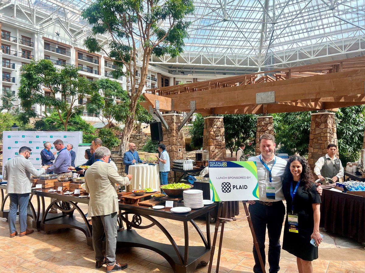 FDXOrg's tweet image. Huge thanks to our Executive Lunch Sponsor, @Plaid, for keeping the attendees well fed and energized. 🍽️ Your support is greatly appreciated.

Can&apos;t wait to see what the rest of the day holds at #FDXFallSeminar2023! ✨ #FDXAPI #OpenBanking #OpenFinance