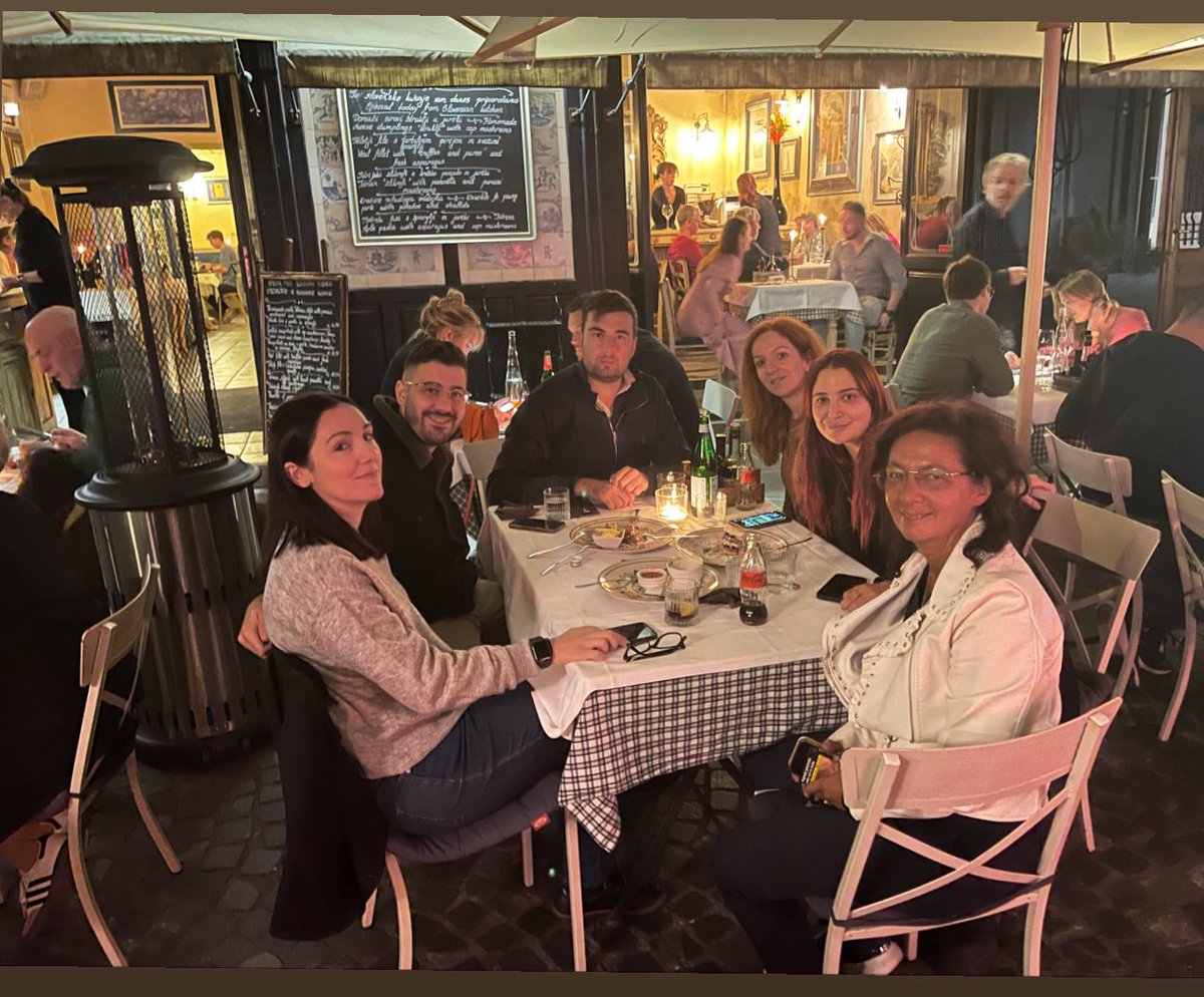 Getting the #EU4Blockchain week started. Looking forward to the next 2 days for the annual @EUBlockchain conference in #Ljubljana Really nice dinner with the team @Mariannach @tdamv1976 @on_chainer, @Marianadlrw & @nenadokuzov around the future of @EU_EBSI