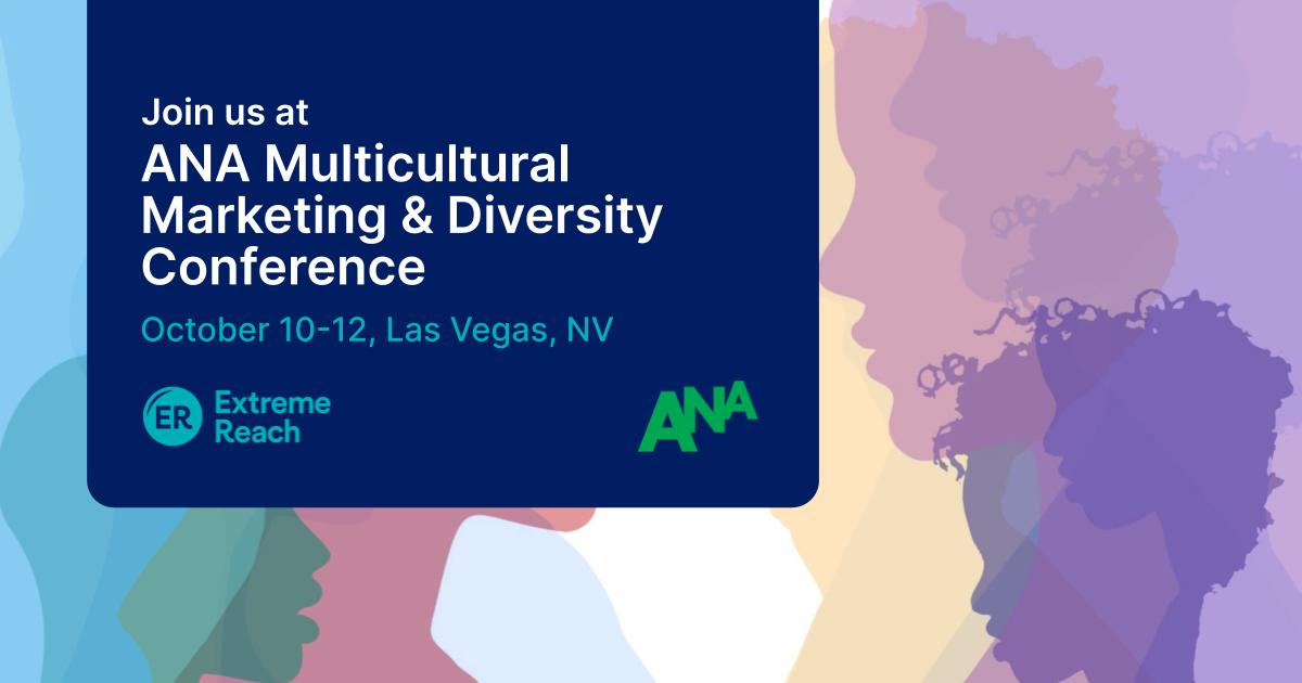 xrextremereach's tweet image. We’re looking forward to the @ANAmarketers Multicultural Marketing &amp;amp; Diversity Conference next week! 

Is your brand meeting corporate diversity goals? Let&apos;s chat about our connected workflow that organically captures tons of critical asset and #campaigndata. #ANAMulti