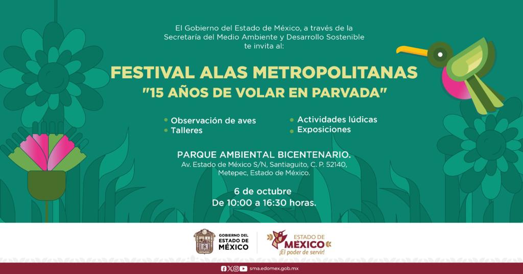 AmbienteEdomex's tweet photo. ¡Participa en las actividades que tenemos para ti! Conoce más de las aves y como podemos ayudar a su conservación. La Secretaría del Medio Ambiente y Desarrollo Sostenible y la #CGCE te invitan al Festival Alas Metropolitanas 2023 en el #ParqueAmbientalBicentenario. https://t.co/KYc1bNbo4i