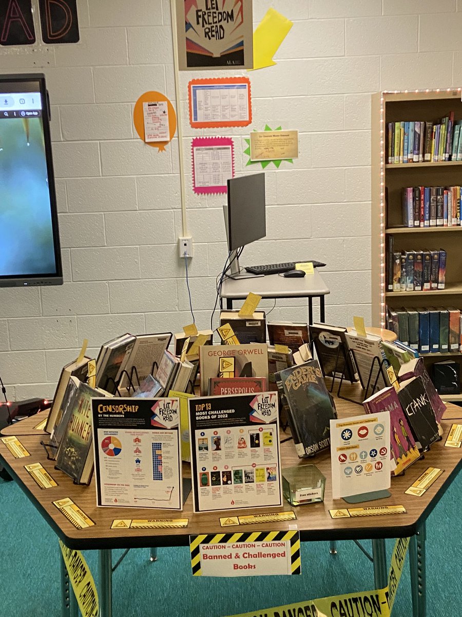 RICARoyals's tweet photo. Banned book week is here. RICA is representing! @MCPS @MCPSLeaderDev @mcpsequityteam https://t.co/LQaGHLghKr