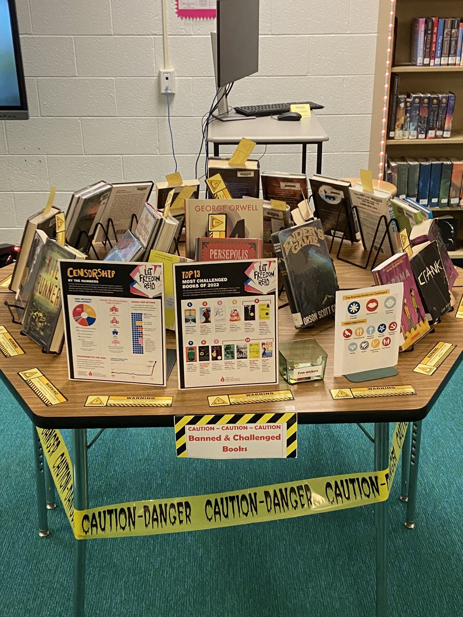 RICARoyals's tweet photo. Banned book week is here. RICA is representing! @MCPS @MCPSLeaderDev @mcpsequityteam https://t.co/LQaGHLghKr