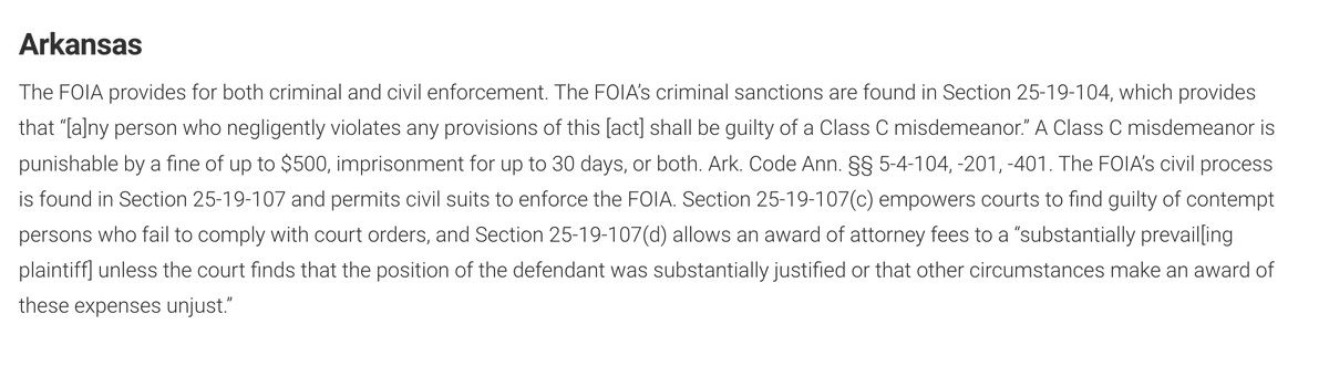 CriticalBill76's tweet image. Arkansas criminal &amp;amp; civil FOIA sanctions loom.

#SarahSanders #JosephWood #AKGOP