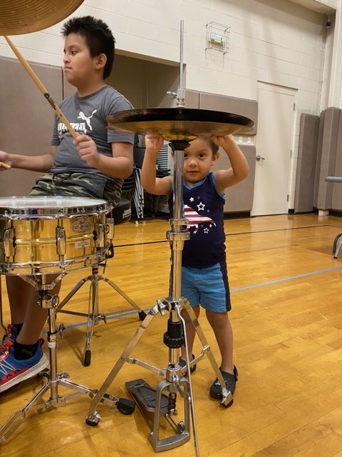 What a joyful time <a href="/JoyOfMusicSch/">TheJoyofMusicSchool</a> brought to our CLO youth program kids Thursday! They learned about and got to test out percussion instruments.