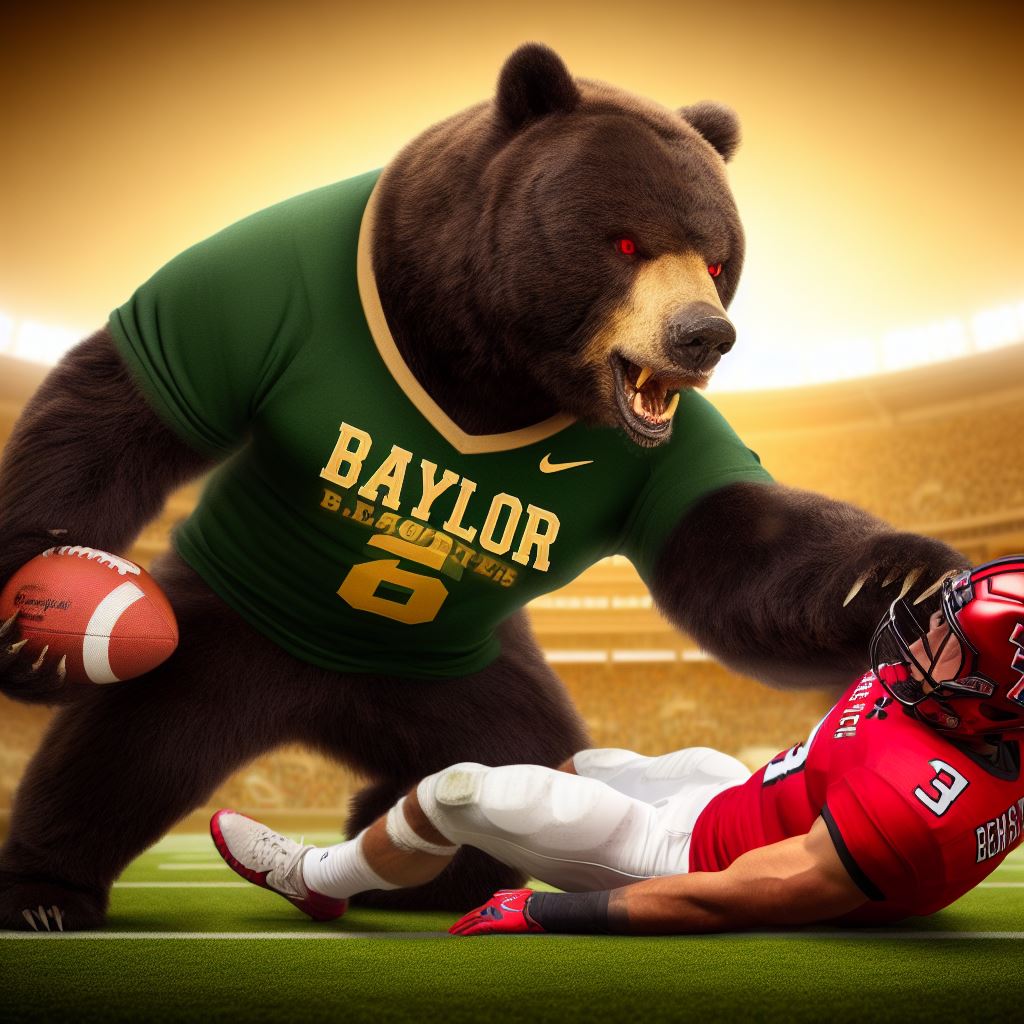 TreyMorris's tweet image. Fun with Bing Create...

@BUFootball vs Texas Tech Edition.

#SicEm 
#SicTech