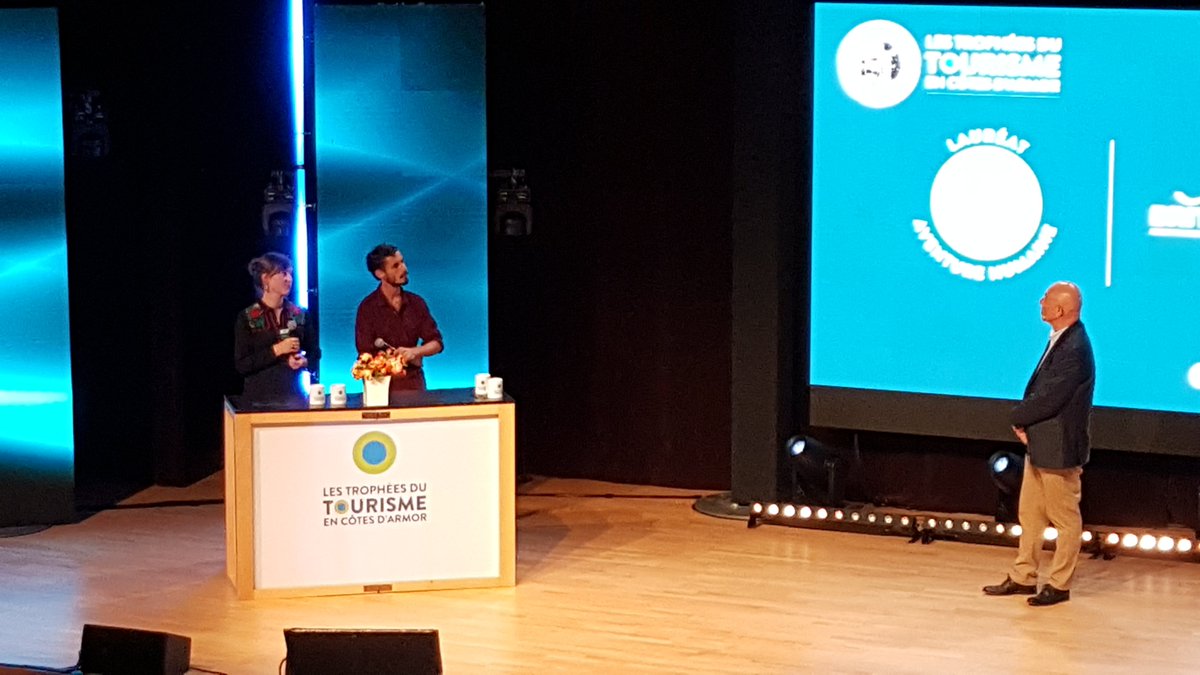 Bravo à Gildas Malbec et Marie Foucher, gérants de l’AUBERGE DE CREC’H BEC lauréats « Aventure humaine aux #tropheestourisme22