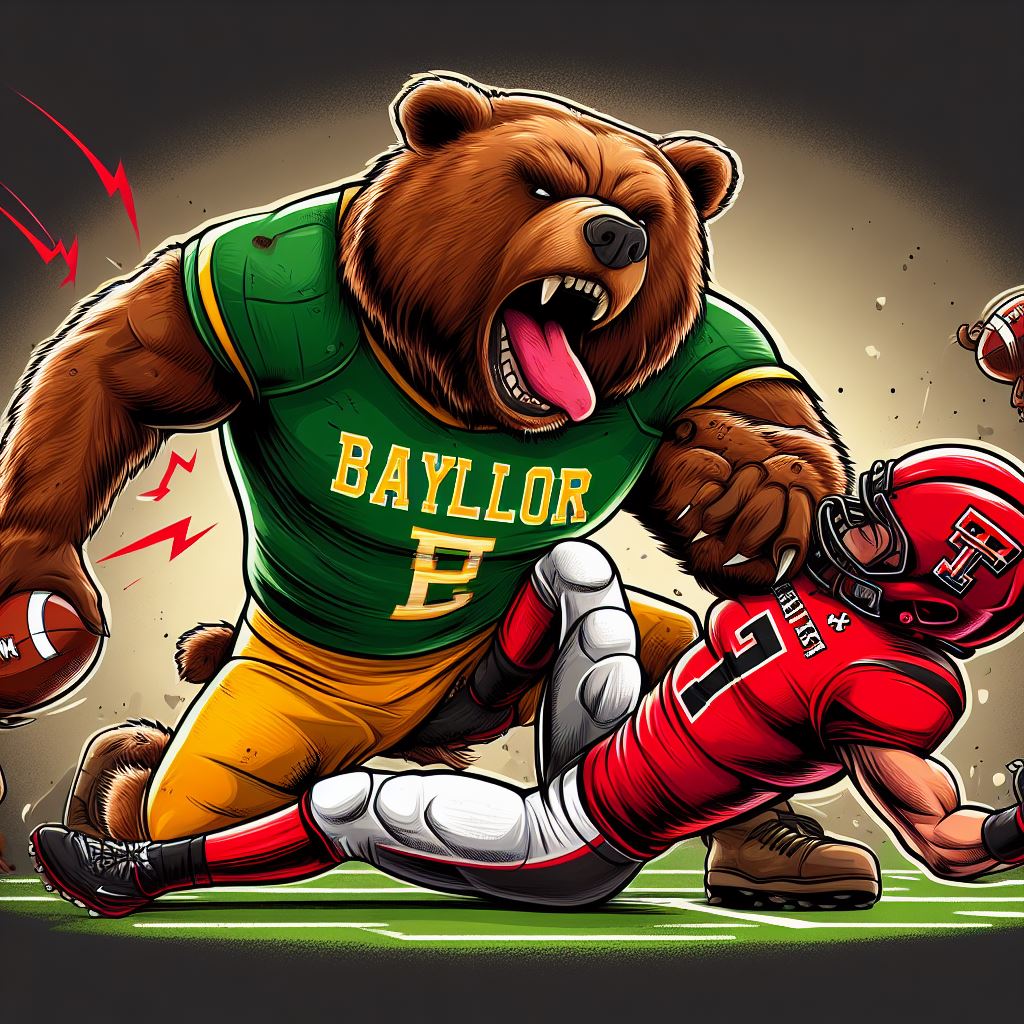 TreyMorris's tweet image. Fun with Bing Create...

@BUFootball vs Texas Tech Edition.

#SicEm 
#SicTech