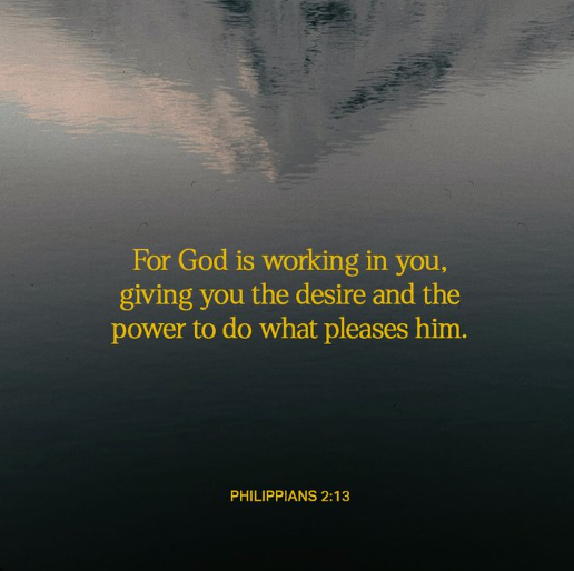 YouVersion's tweet image. Philippians 2:13