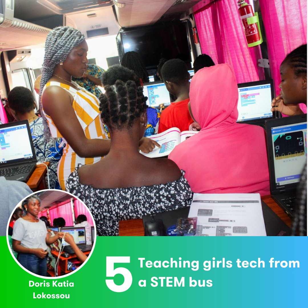 microbit_edu's tweet image. 🚌If classrooms don&apos;t have access to tech equipment then educators like @LokossouKatia are taking the equipment &amp;amp; experience to them via innovative ideas like a STEM bus 👏.
@Tech4Youth1
@ACFEG1
@UNFPAInnovation