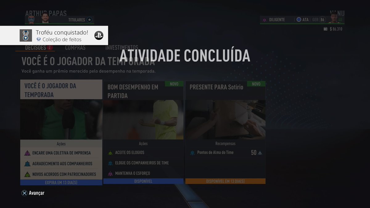 GeeseHowardBR's tweet photo. Vc sabe que a maluquice chegou a outro nível quando vc platinou um FIFA kkkk #fifa23 #PS4share https://t.co/HIqQ5XOEkW