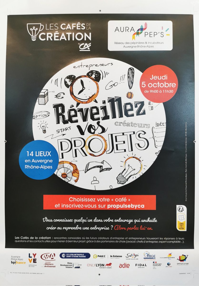 Merci à l'ensemble des responsables des pépinières du Réseau AURA PEPS, partenaires,  collaborateurs des équipes d'agences du Crédit Agricole Centre-Est pour cette mobilisation qui a été un véritable succès pour cette première édition. Crédit agricole Centre-est  AURA PEP'S