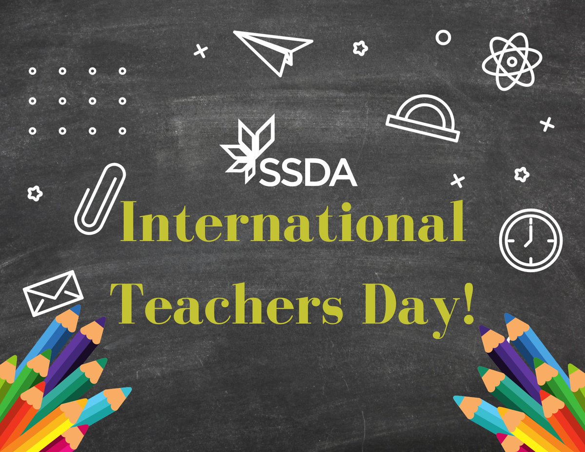 SmallSchoolDA's tweet image. Happy #InternationalTeachersDay! SSDA thanks all teachers for your enthusiasm and dedication to shaping students&apos; lives and their futures.
