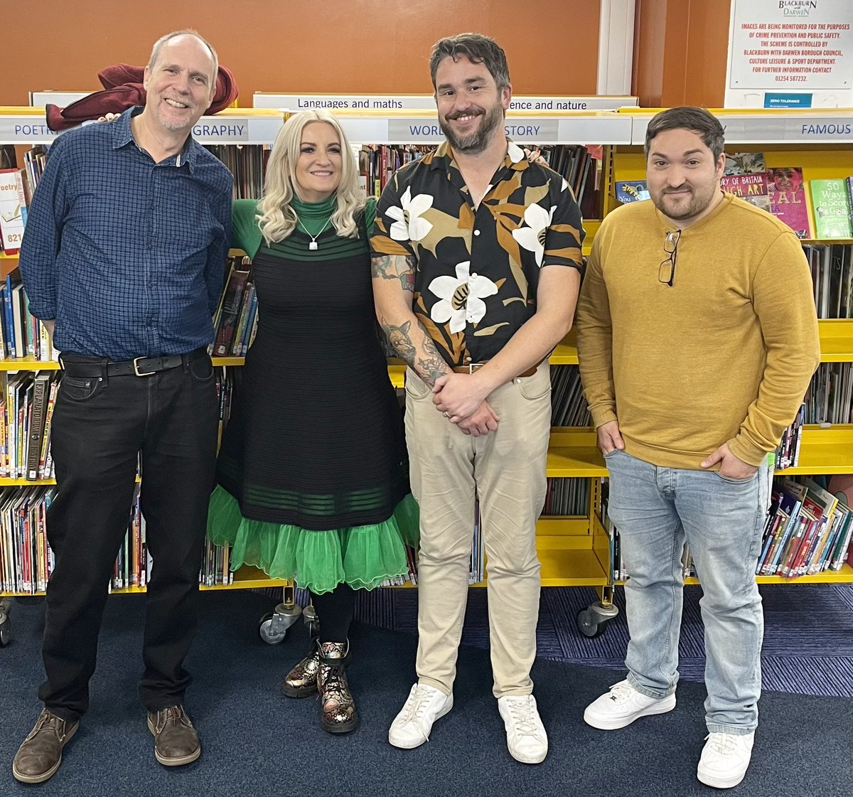 ChristiGabbitas's tweet image. Great team effort on day 4 of our week long festival. @BwDLibraries @ChildrensLFests 
Thank you to the super talented @Oli_Sykes89 @IanMorris_22 @bendavis_86 @andyseedauthor #LibrariesWeek #literacyforall