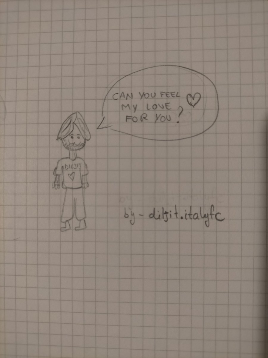 DiljitGirl's tweet photo. @diljitdosanjh can you feel my love for you? 🥹❤️🤌🏻

-ik my drawing skills are not so good🥲 https://t.co/V4JgqmKJM7