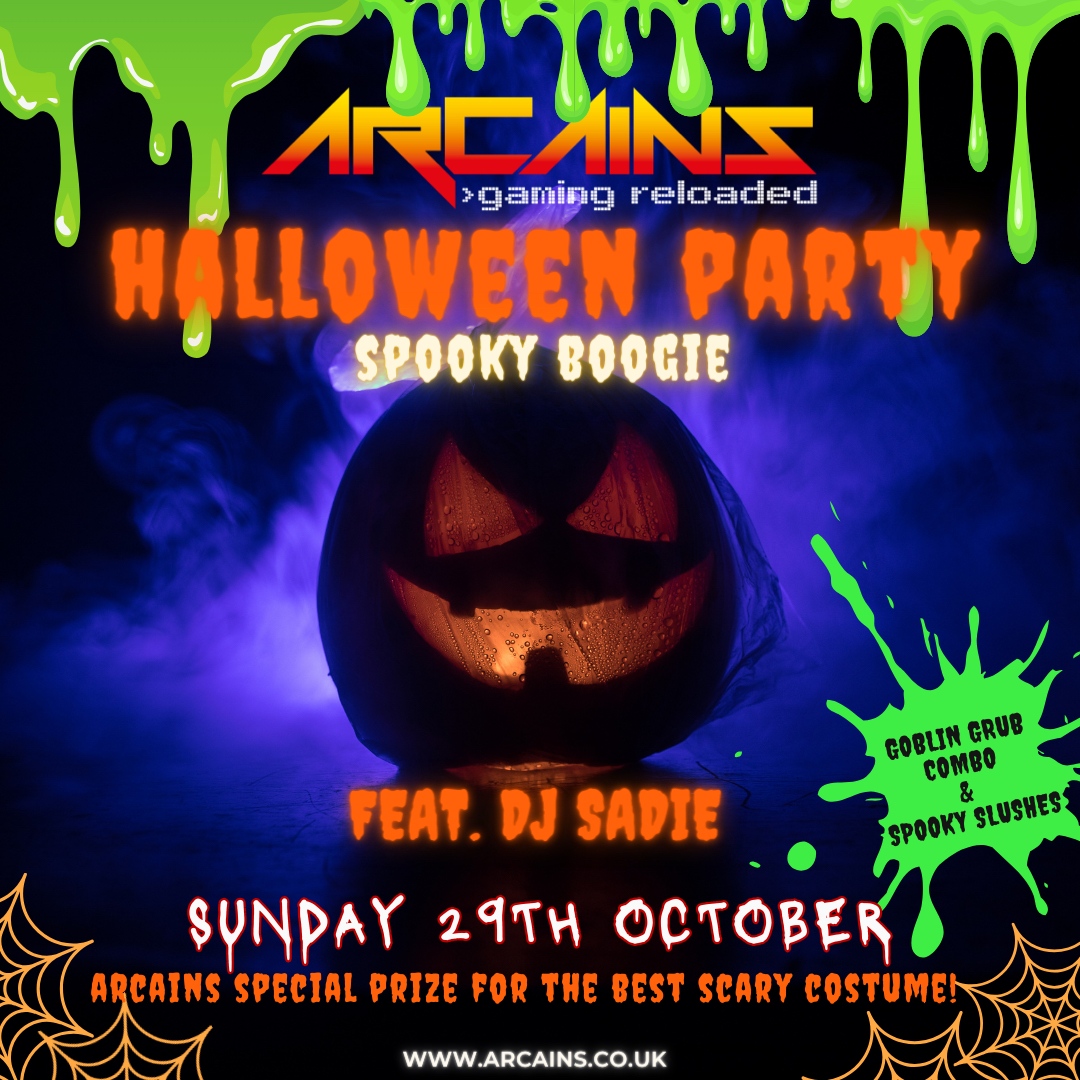 Ready to unleash your inner ghoul and have a spooktacular time?! 🎃🕷️🕸️🎉

Join us at Arcains for the most epic kids Halloween bash in town! 🎉👻 Dress to impress! PRIZE GIVEAWAY for scariest costume 🏆