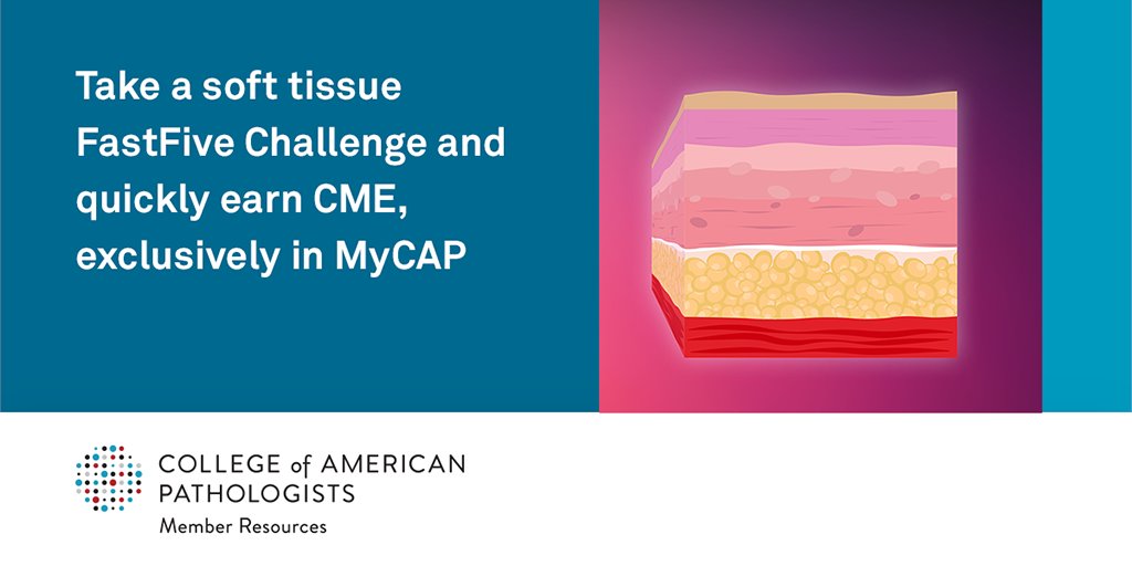 Pathologists's tweet photo. Quickly test your knowledge on a variety of topics, whenever you have a few extra minutes to learn with a #FastFiveChallenge, exclusive to MyCAP.
Download MyCAP and try a Fast Five Challenge today: https://t.co/CSoAq3Uff0 https://t.co/bwMfdRFo2w