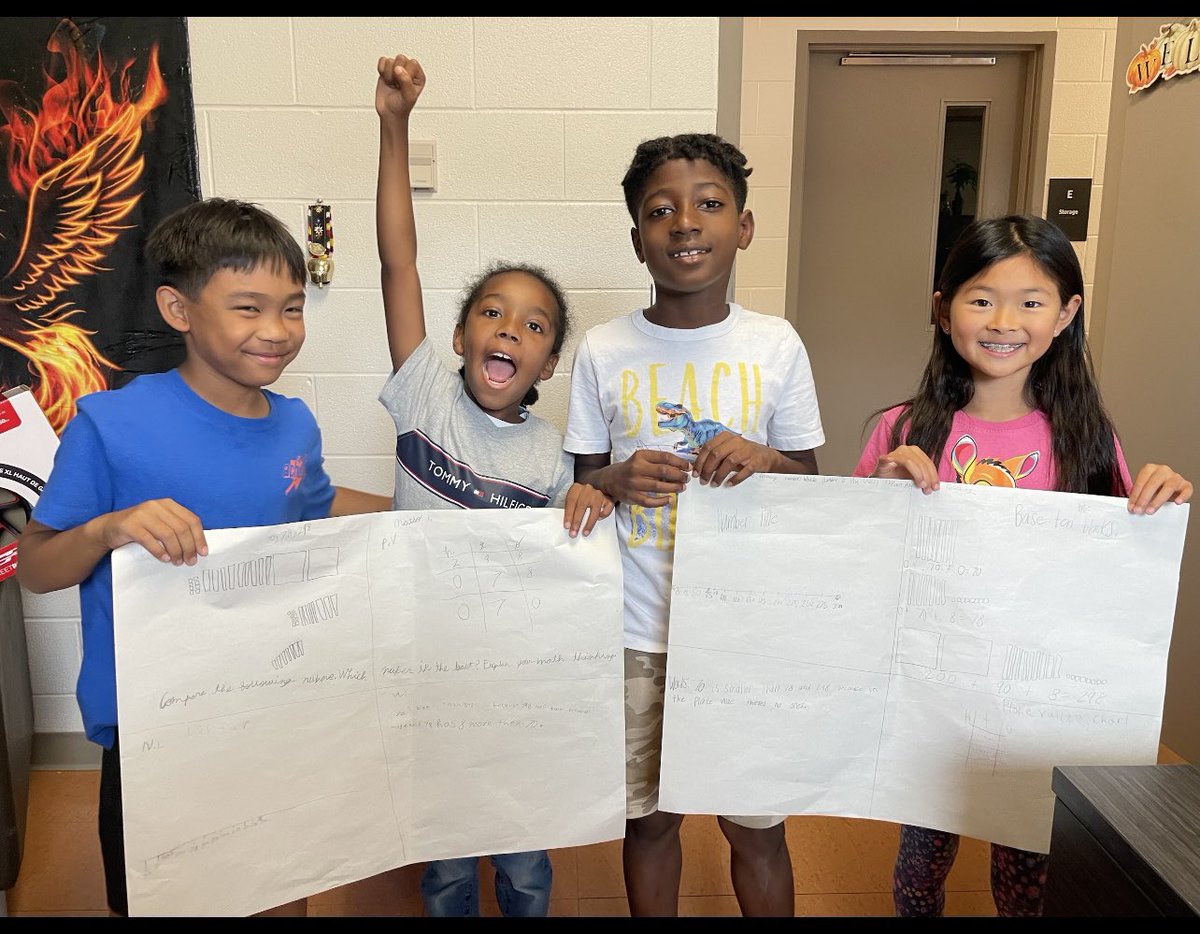 Figuring out fun and engaging ways to represent, order and compare numbers. Let’s gooo!!! <a href="/StAlphonsaDP/">St. Alphonsa Catholic Elementary School</a>