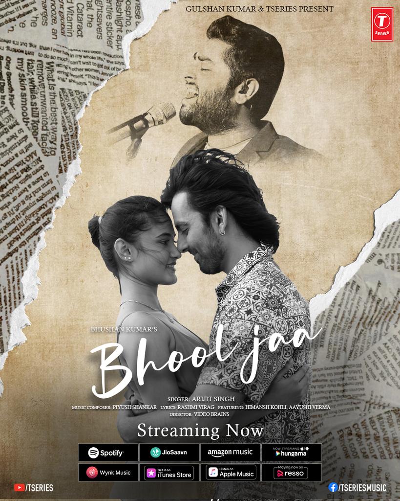 Feel the raw emotion in every note. 🎼❤️‍🩹🔥

#BhoolJaa Audio Out Now
linktr.ee/BhoolJaaAudio

#tseries #BhushanKumar  @arijitsingh @piyushshankar22 @therashmivirag @himanshkohli #AayushiVerma @VideoBrains
@AbhijitVaghani